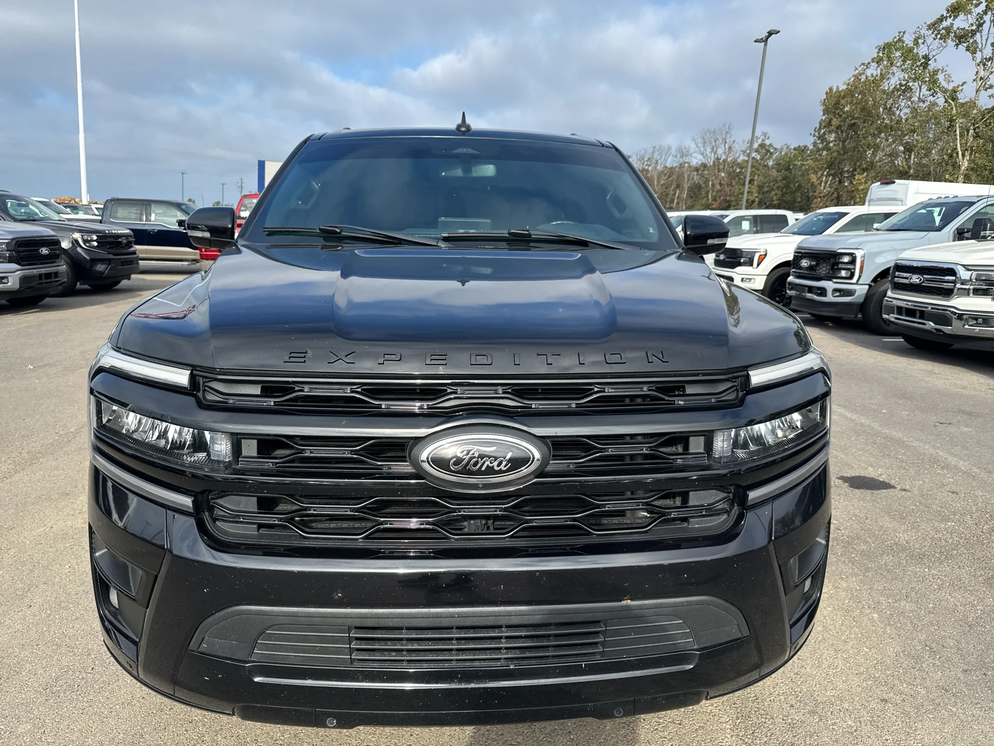 Used 2022 Agate Black Metallic Ford Limited image 2