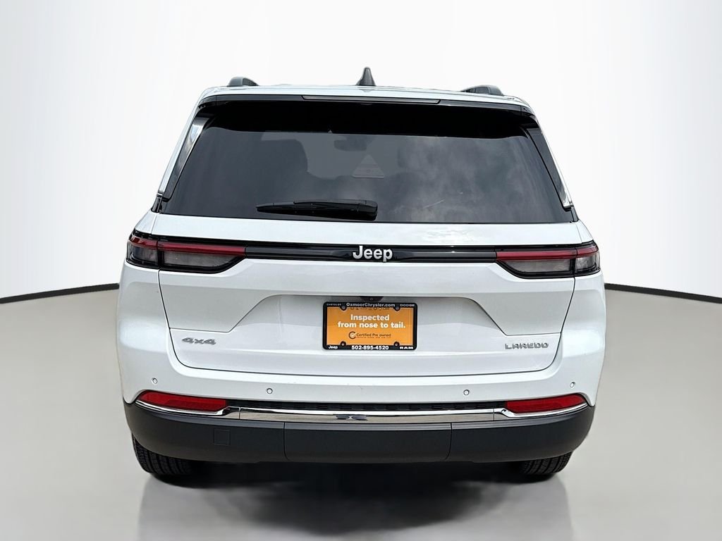 Used 2024 Bright White Clearcoat Jeep Laredo X image 7