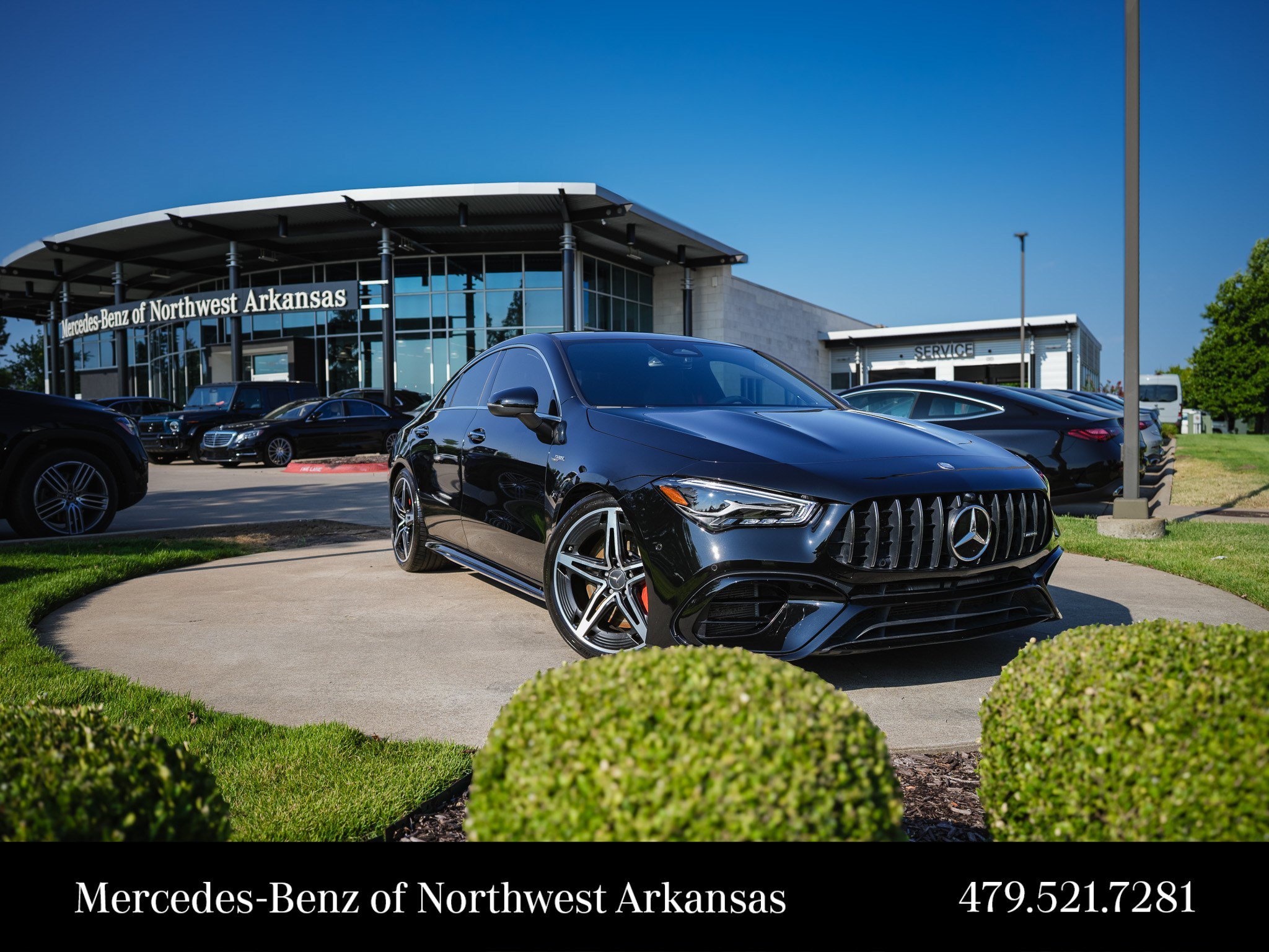 Certified Used 2024 Cosmos Black Metallic Mercedes-Benz CLA 45 AMG® image 1