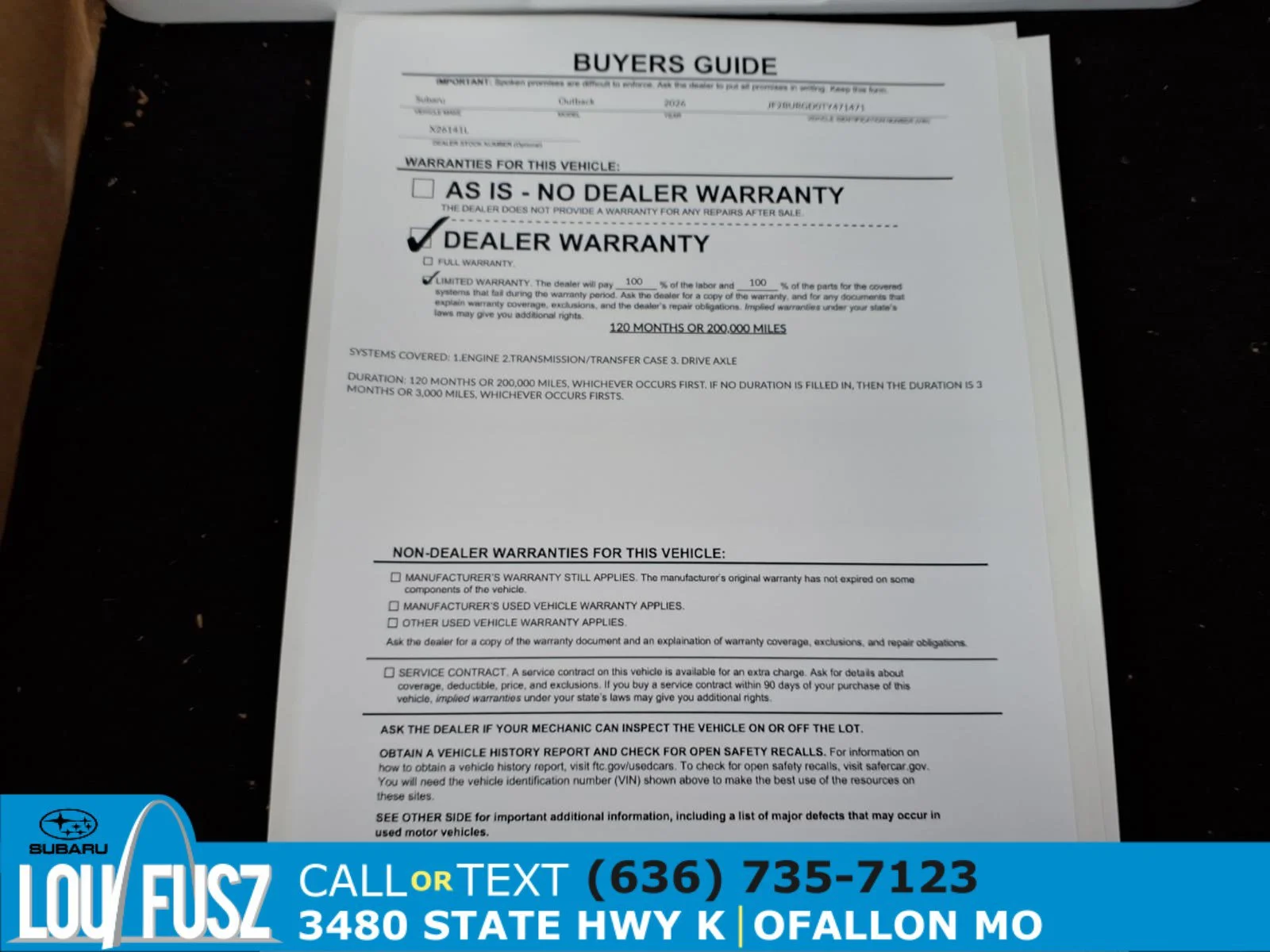 Certified Used 2026 Crystal White Pearl Subaru Limited XT image 35