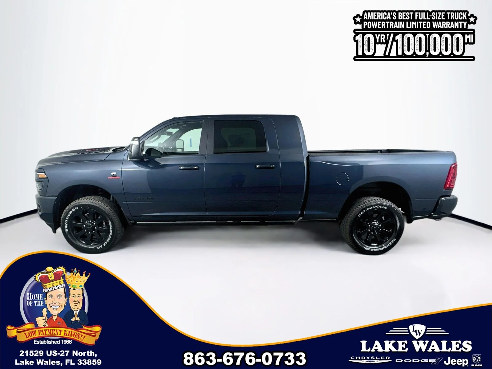 New 2026 Forged Blue Metallic Exterior Paint RAM LARAMIE image 4