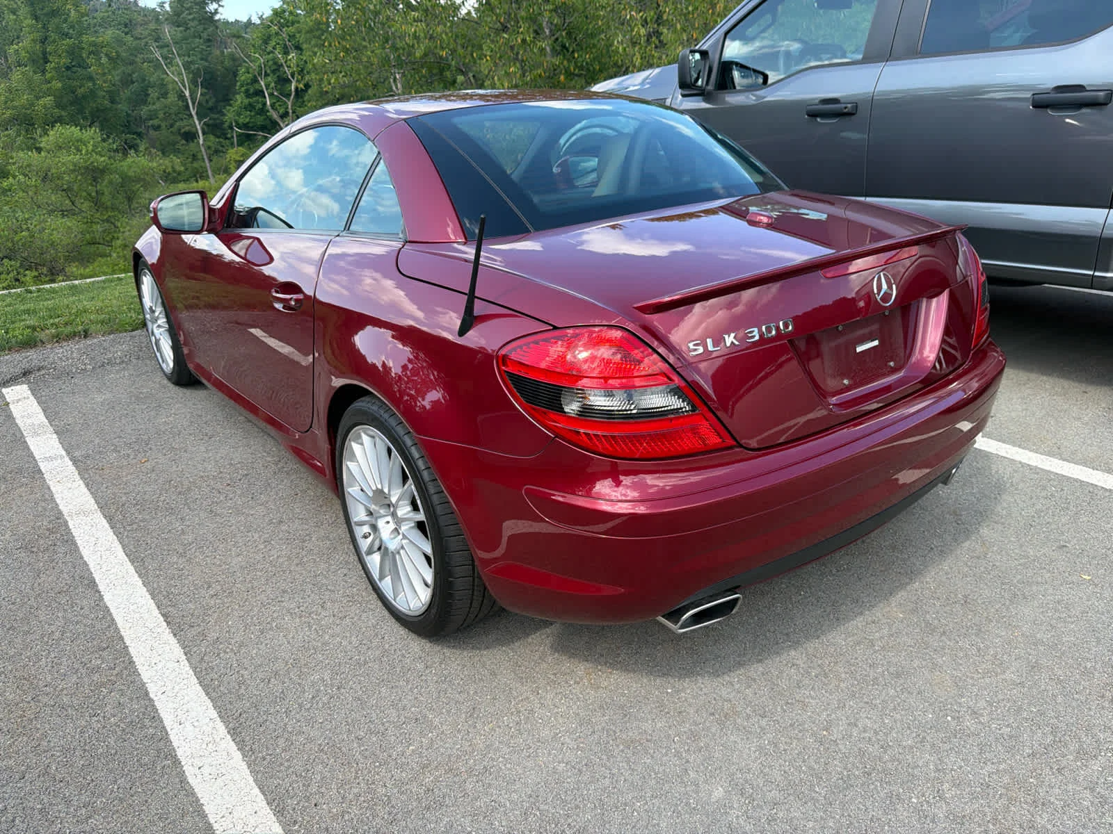 Used 2011 Storm Red Metallic Mercedes-Benz SLK 300 image 3