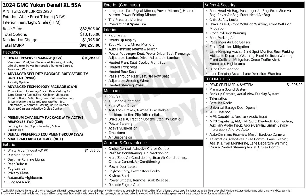 Used 2024 White GMC Denali image 6