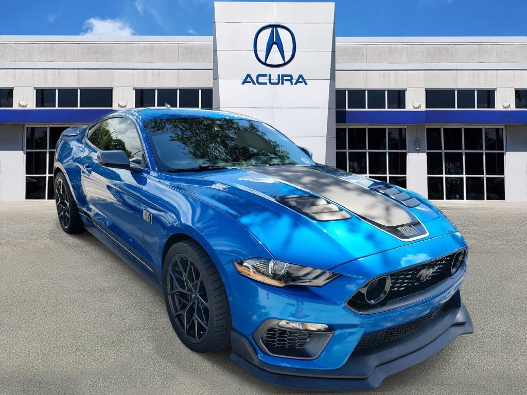 Used 2021 Blue Ford Mach 1 image 1