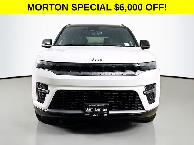 New 2026 Bright White Clear-Coat Exterior Paint Jeep Summit Obsidian image 2