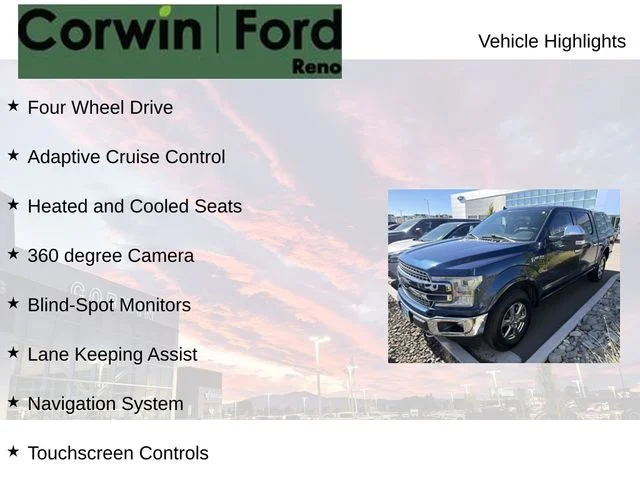 Used 2018 Blue Ford Lariat image 8
