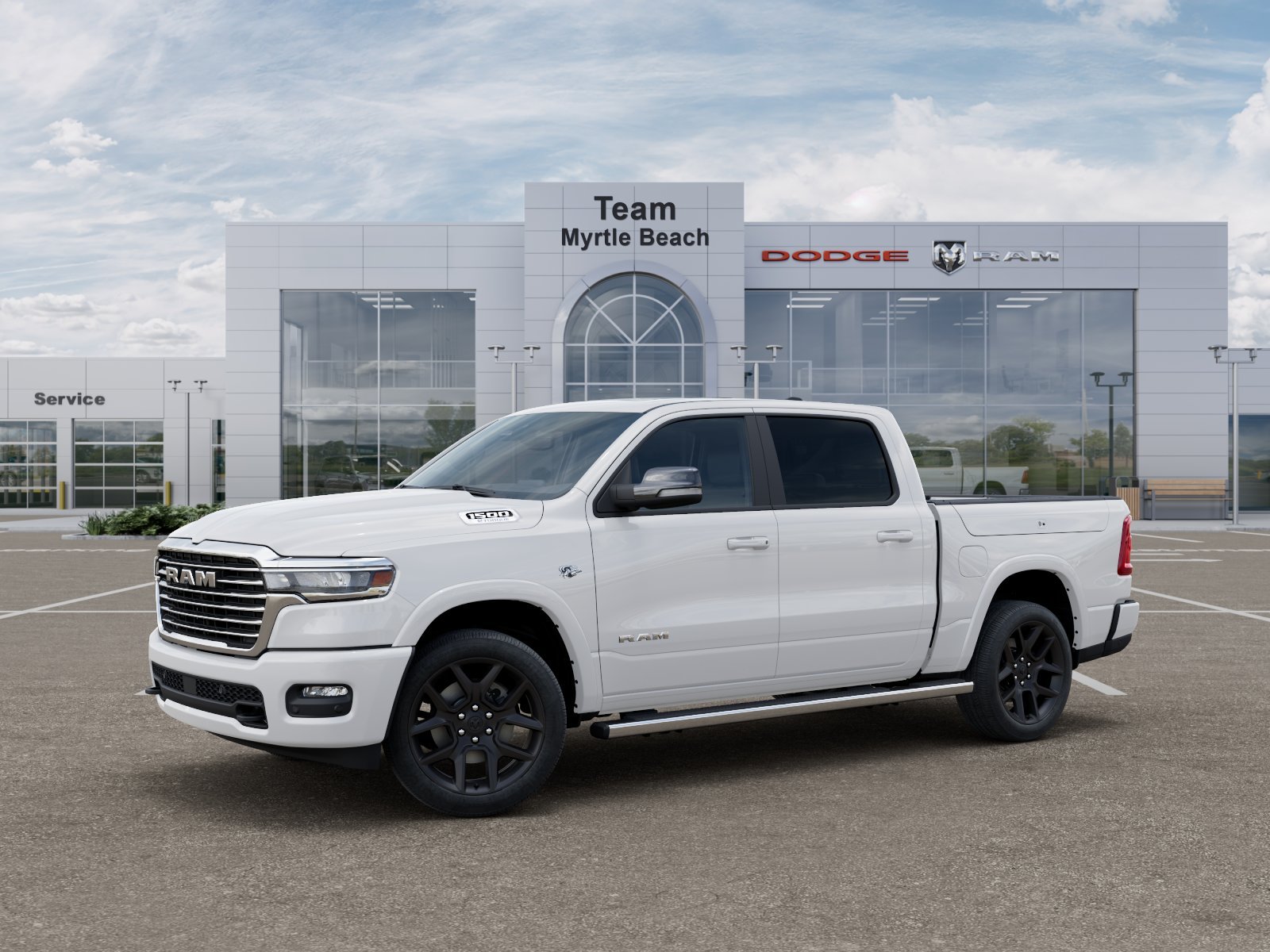 New 2027 Bright White Clear-Coat Exterior Paint RAM Laramie image 29