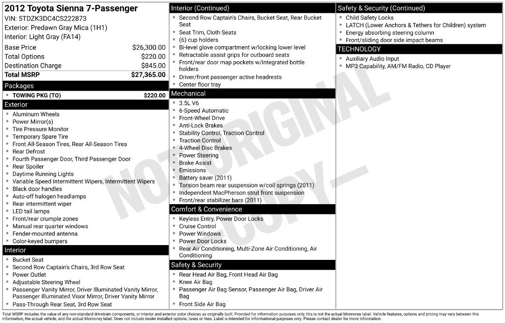 Used 2012 Predawn Gray Mica Toyota Base image 27