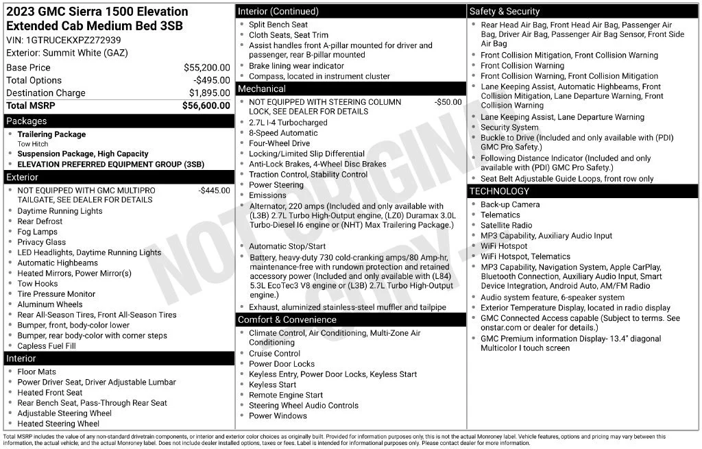 Certified Used 2023 SUMMIT WHITE GMC Elevation image 10