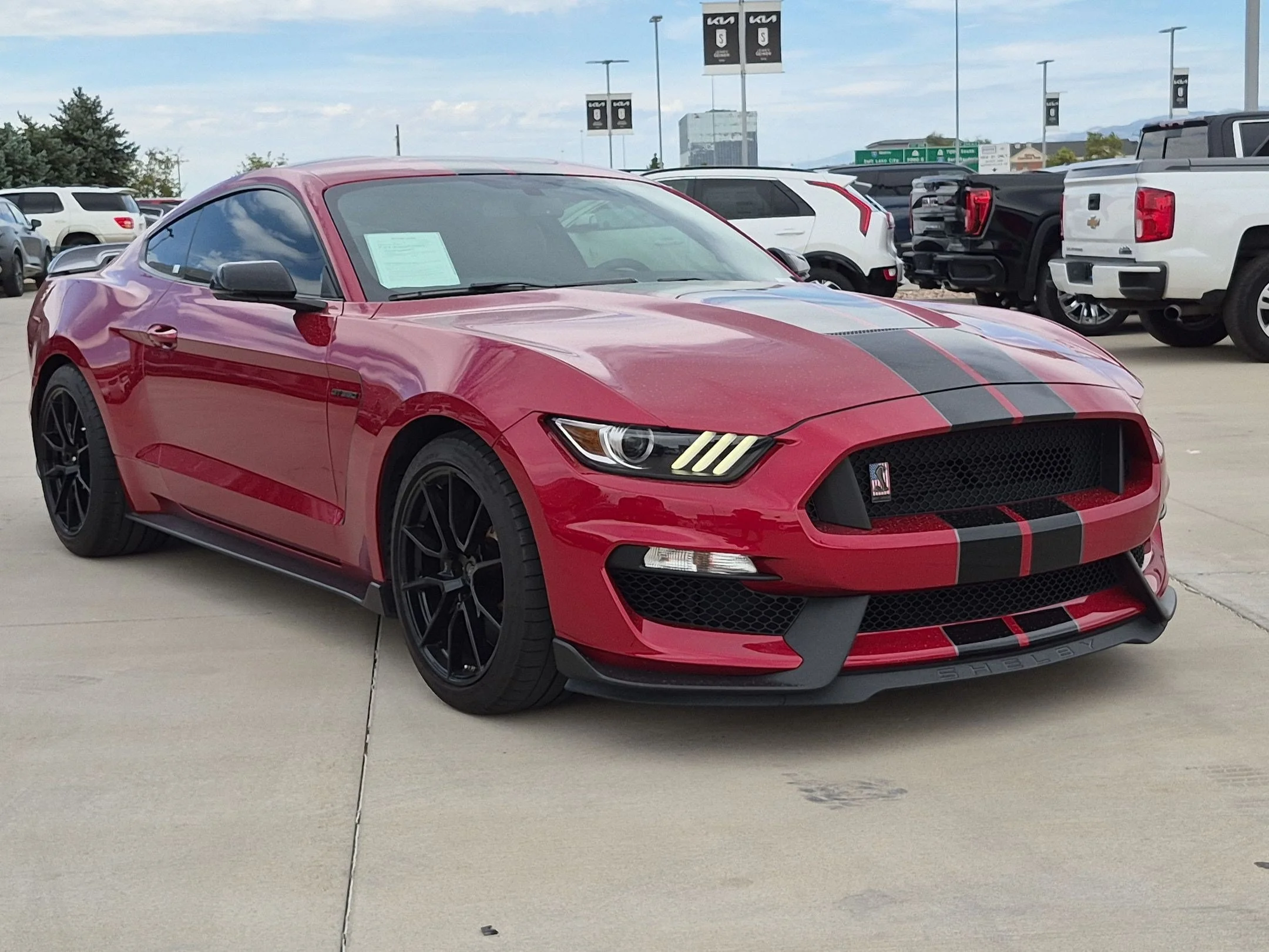 Used 2020 Rapid Red Metallic Tinted Clearcoat Ford Shelby GT350 image 7
