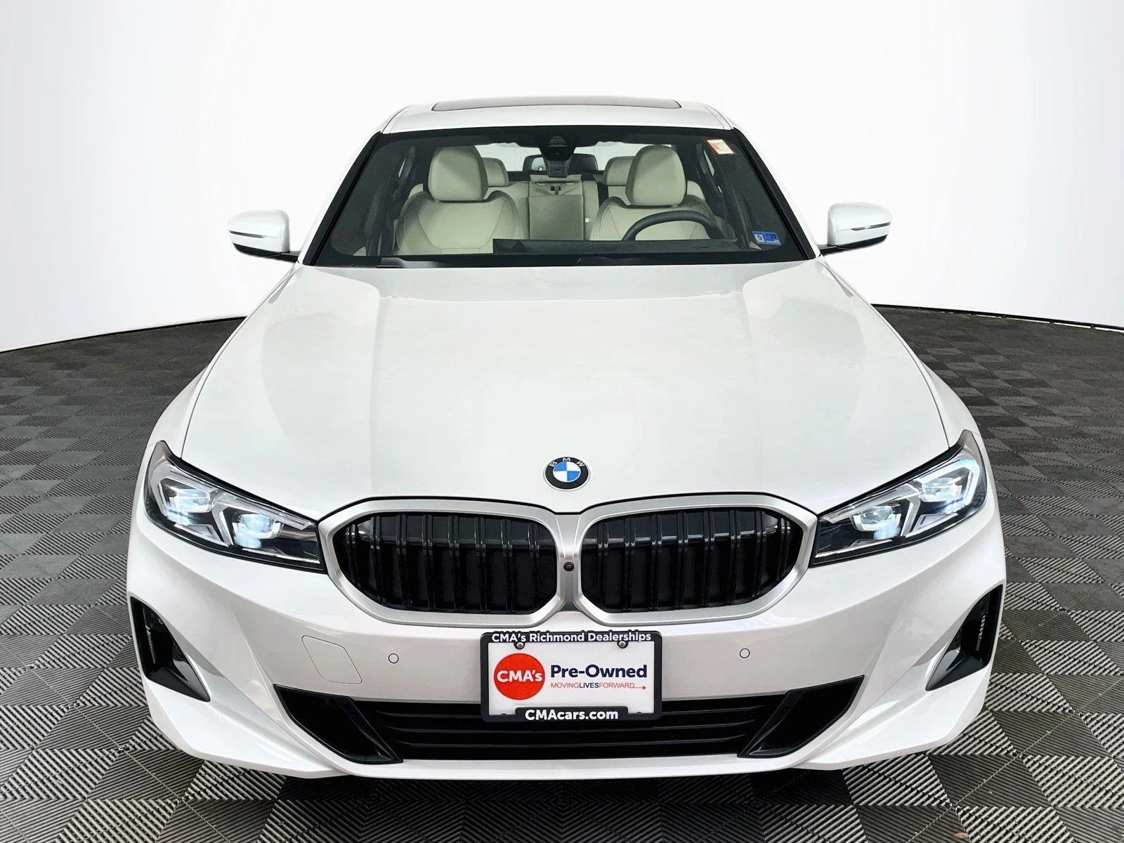 Used 2025 Mineral White Metallic BMW 330i xDrive image 2