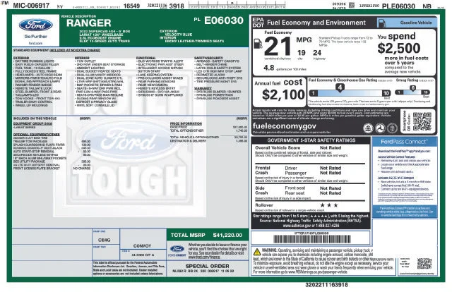 Used 2023 Blue Ford Lariat image 9
