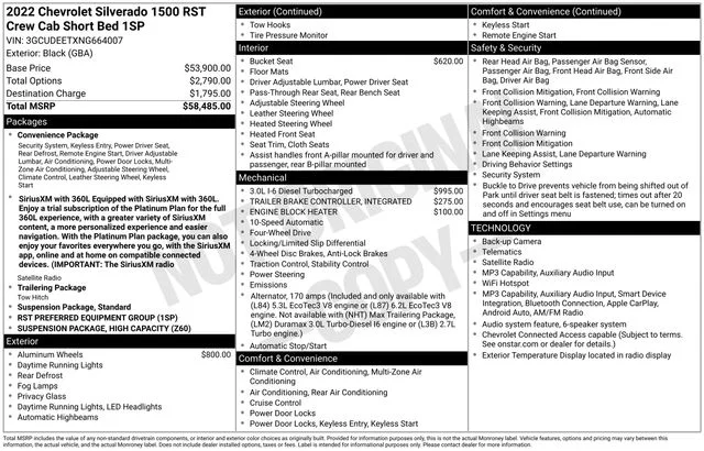Used 2022 Black Chevrolet RST image 18
