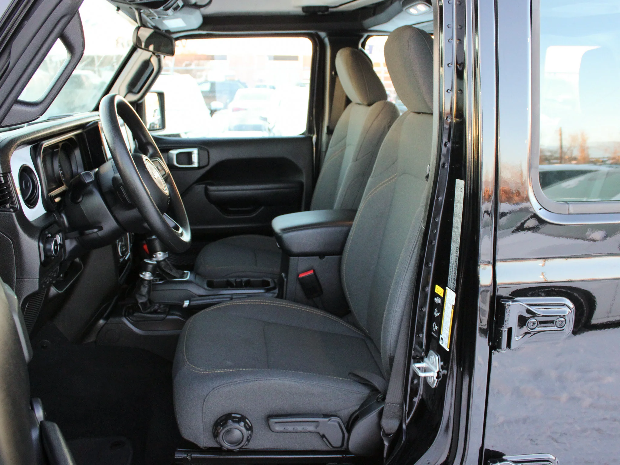 Certified Used 2024 Black Jeep Sport * No Accidents | Hardtop | 3.6L V6 | Skid Plates | Local Trade-In | Apple CarPlay image 3