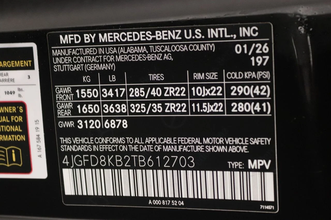 New 2026 Obsidian Black Metallic Mercedes-Benz 63 S AMG® 4MATIC® image 12