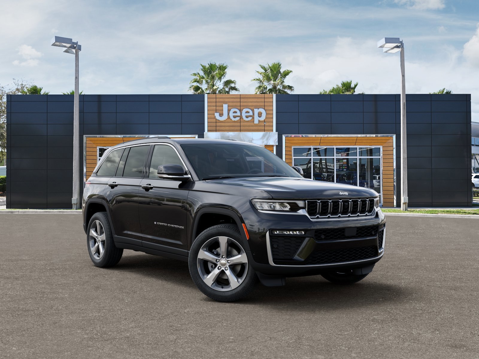 New 2026 Diamond Black Crystal Pearlcoat Jeep Limited image 5