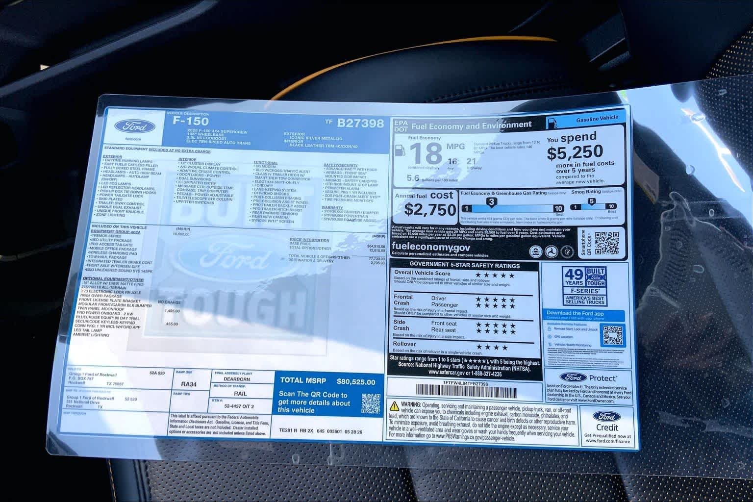 New 2026 Iconic Silver Metallic Ford Tremor® image 19