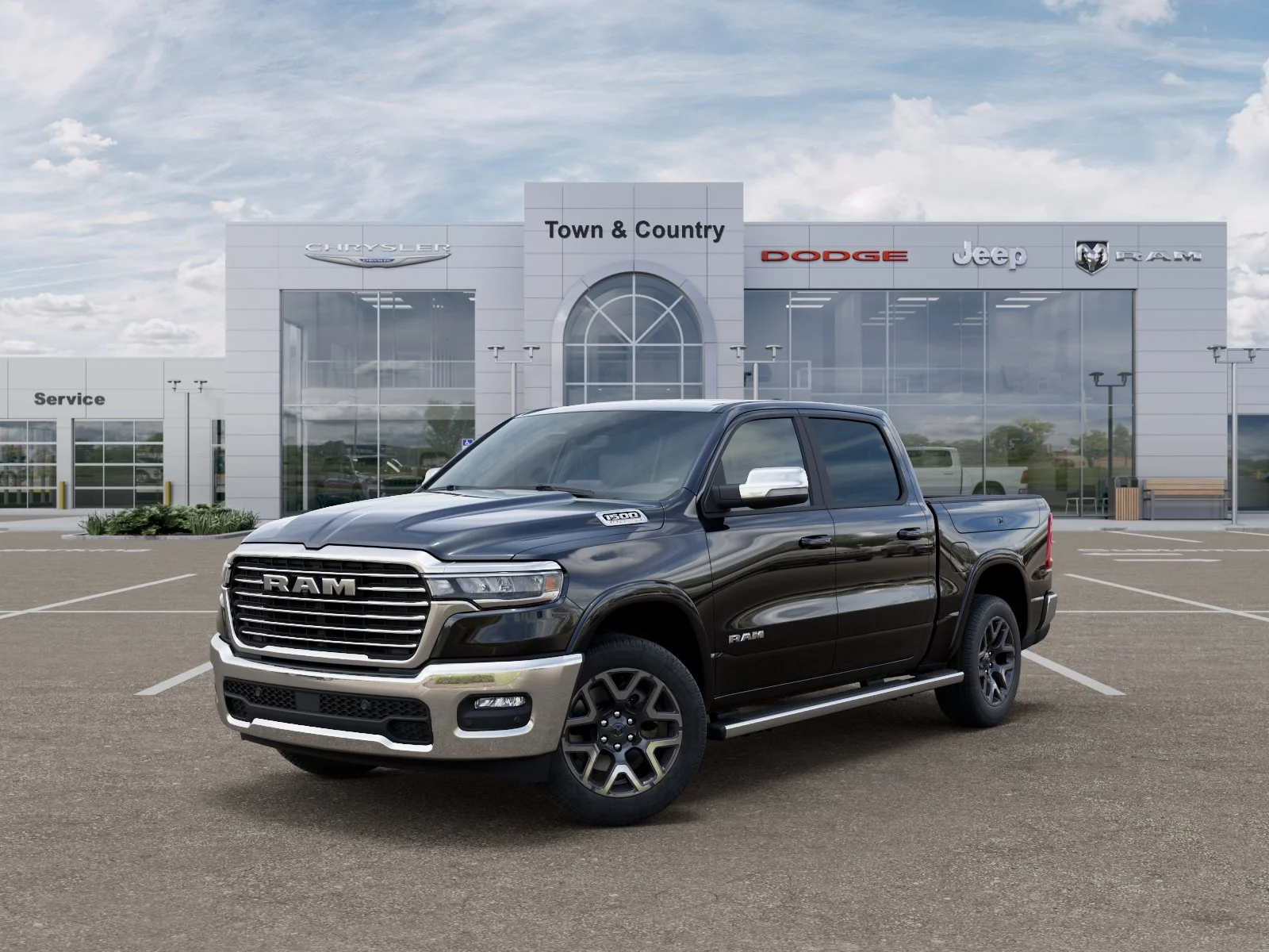 New 2026 Diamond Black Crystal Pearl-Coat Exterior Paint RAM Laramie image 27