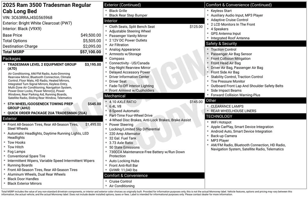 Used 2025 White Ram Tradesman image 9