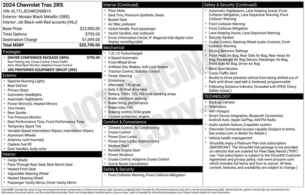 2024 Chevrolet Trax RS - Photo 51