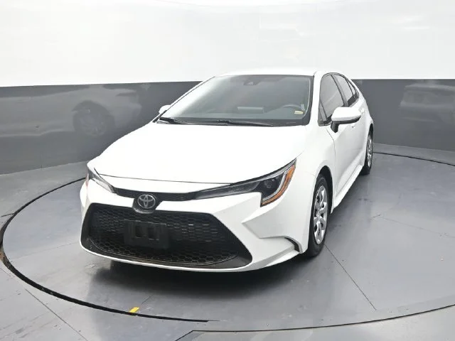 Used 2021 White Toyota LE image 2