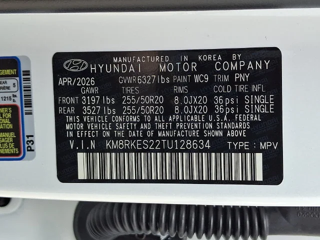 New 2026 White Hyundai Limited image 17