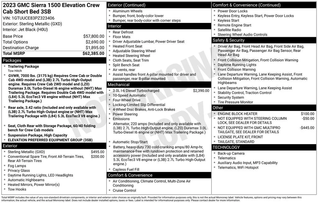 Used 2023 Silver GMC Elevation image 29