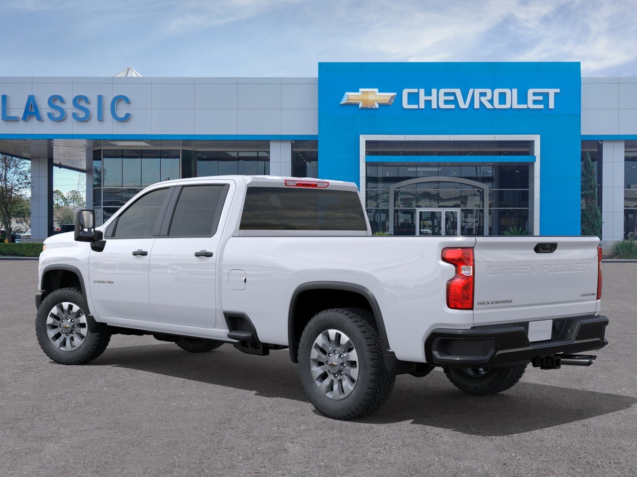 2026 Chevrolet Silverado 2500 HD Custom White at Classic Elite Chevrolet Sugar Land