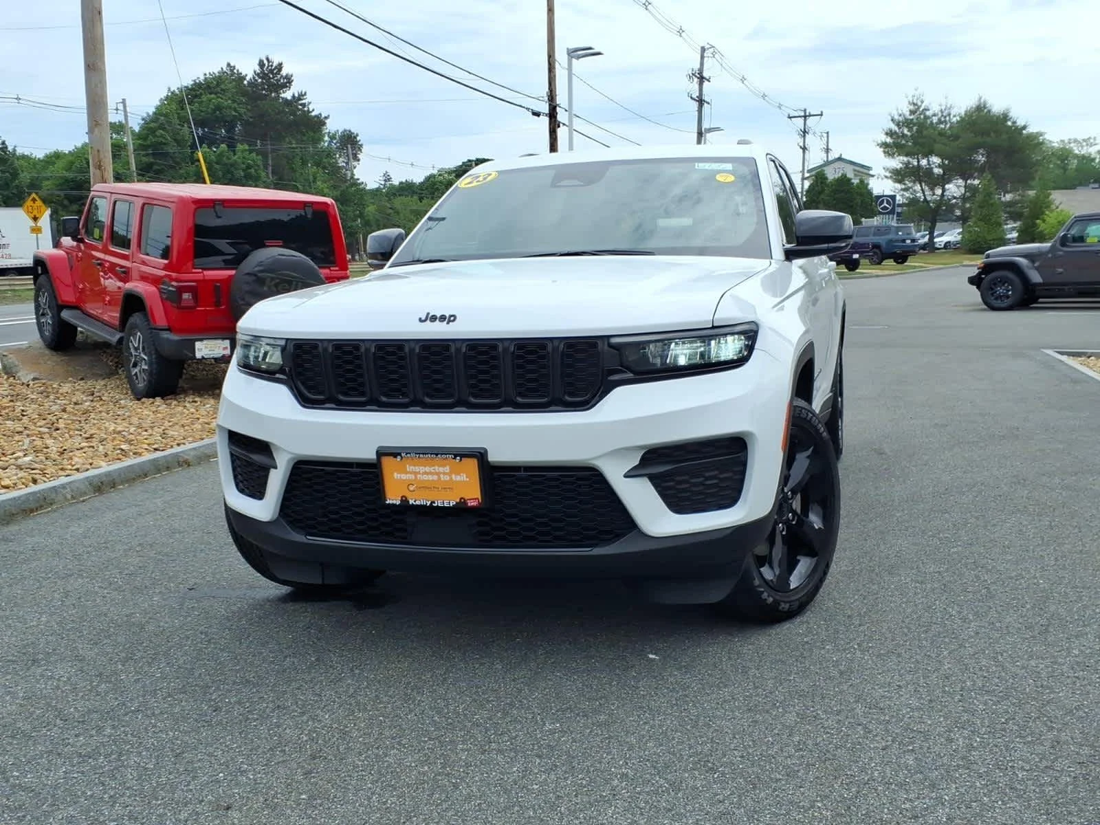 Certified Used 2023 Bright White Clearcoat Jeep Altitude image 2