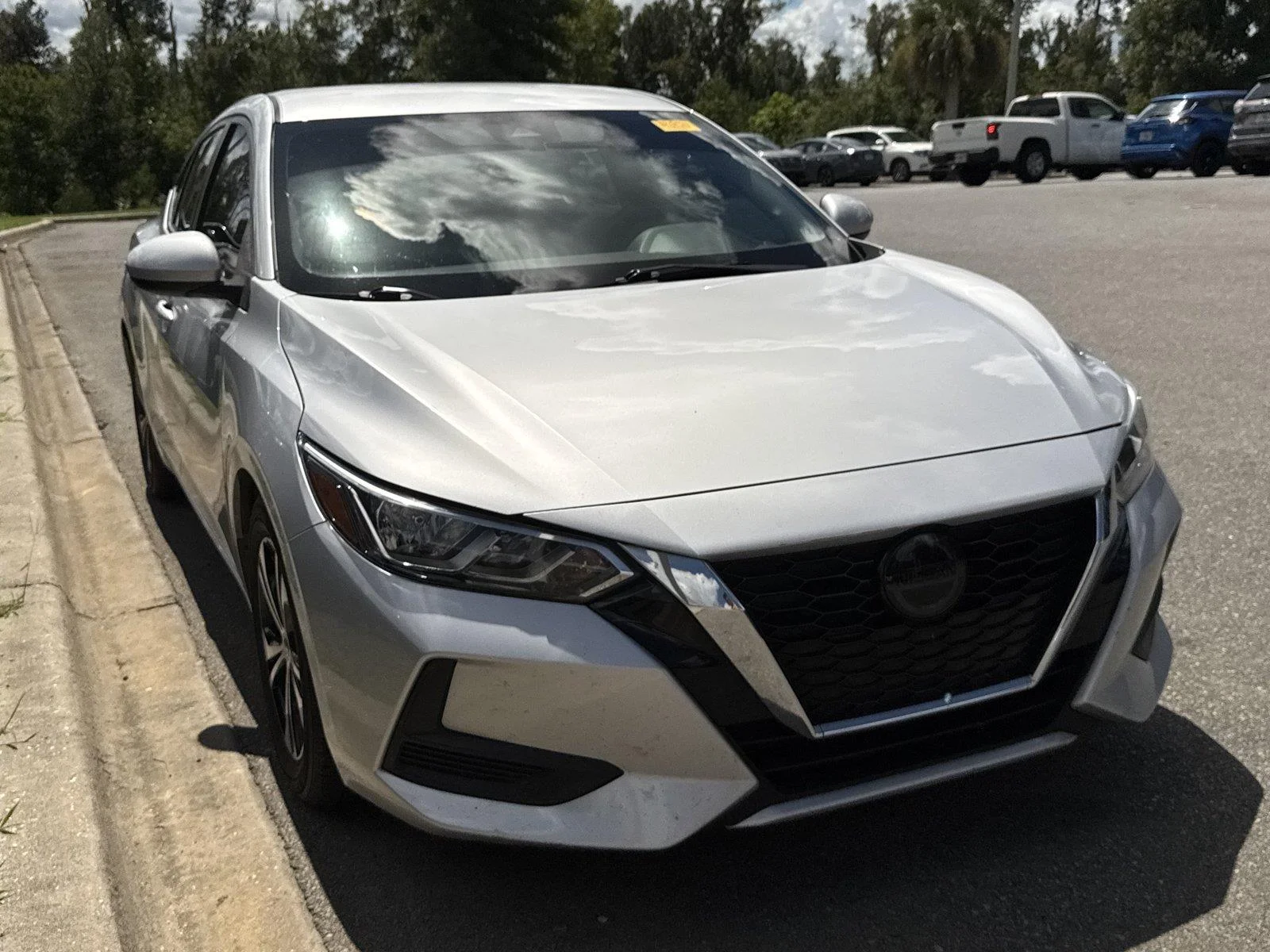 Used 2022 Brilliant Silver Metallic Nissan SV image 2