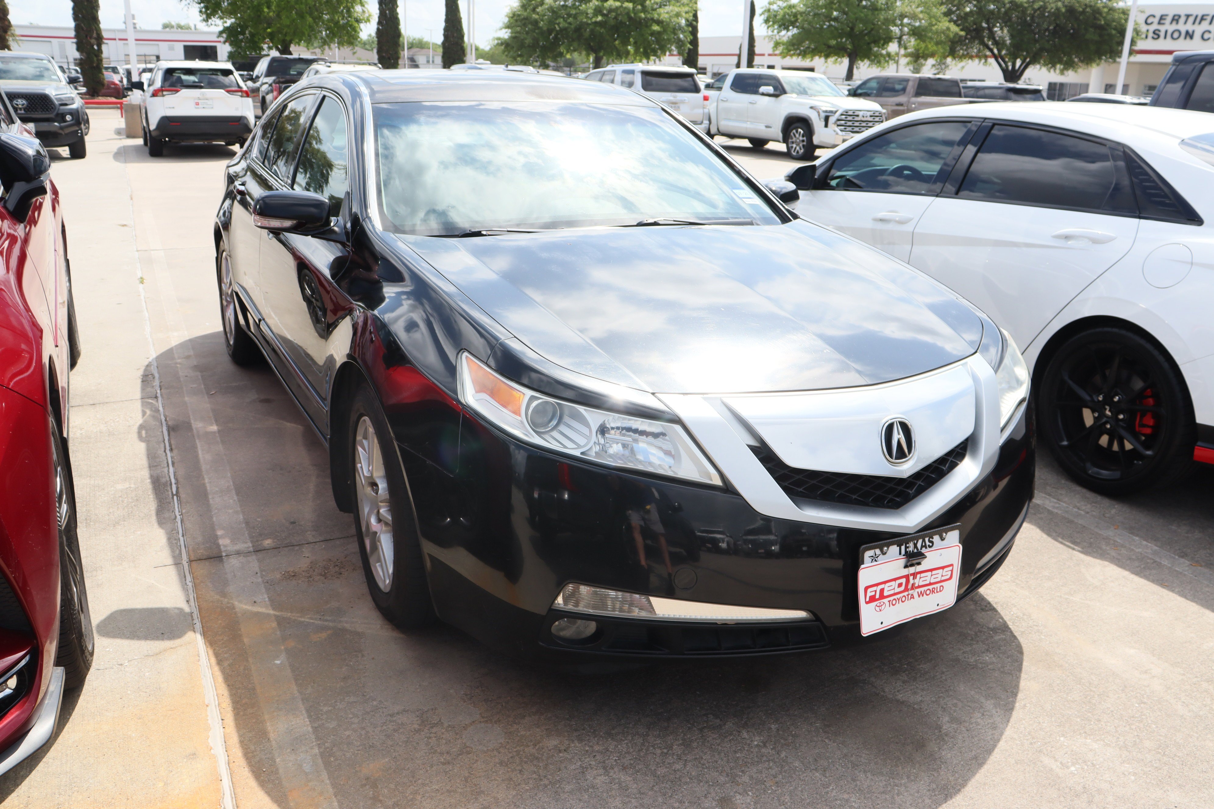 Used 2009 Acura TL Technology Package with VIN 19UUA86599A008431 for sale in Spring, TX