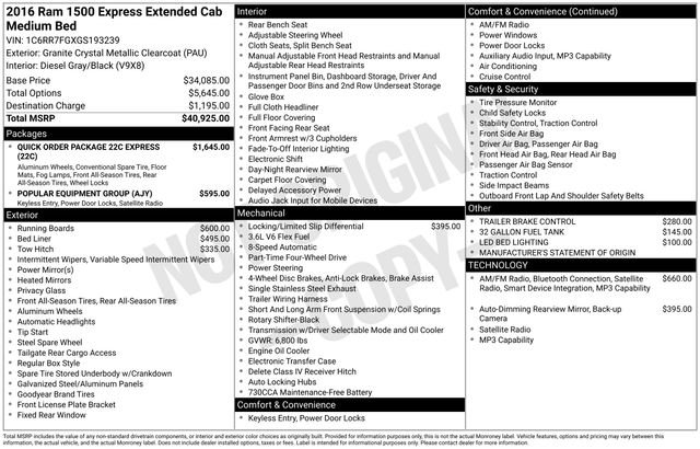 Used 2016 Crystal Metallic Ram Express image 1