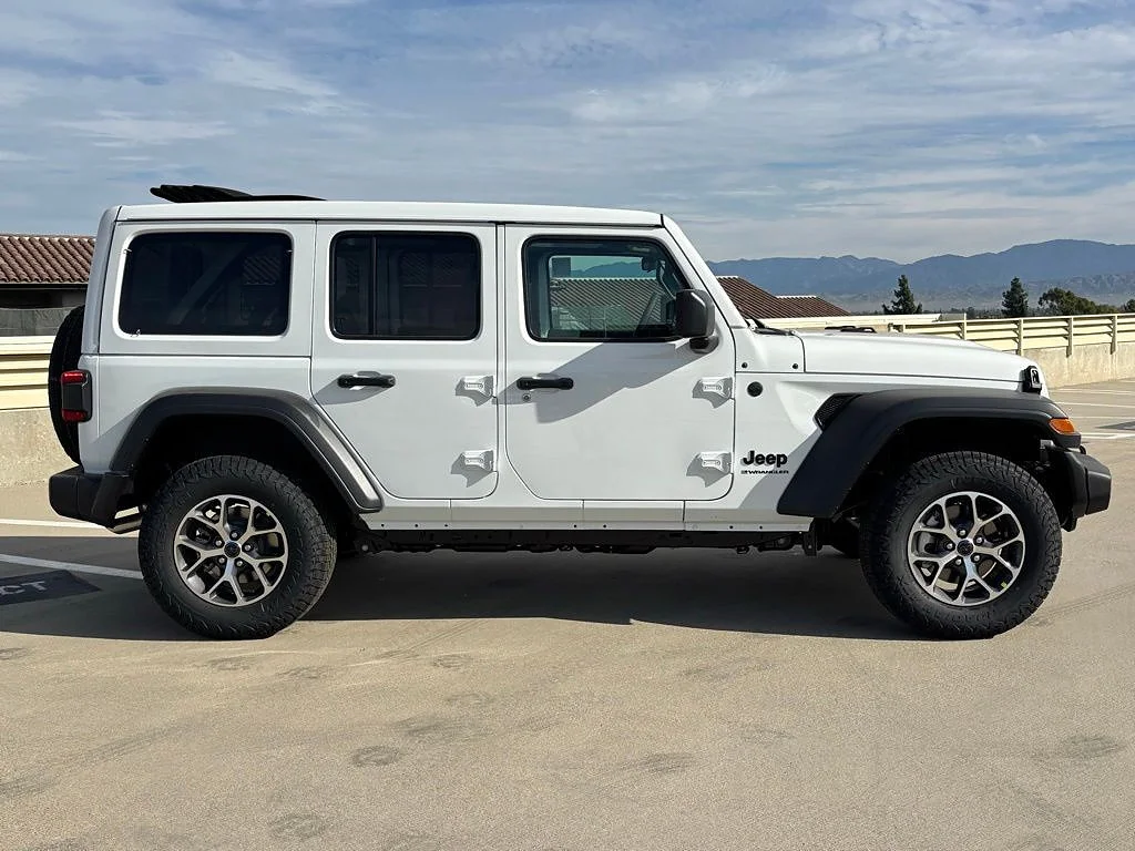 New 2026 Bright White Clear Coat Jeep 4-Door Sport S 4x4 image 2
