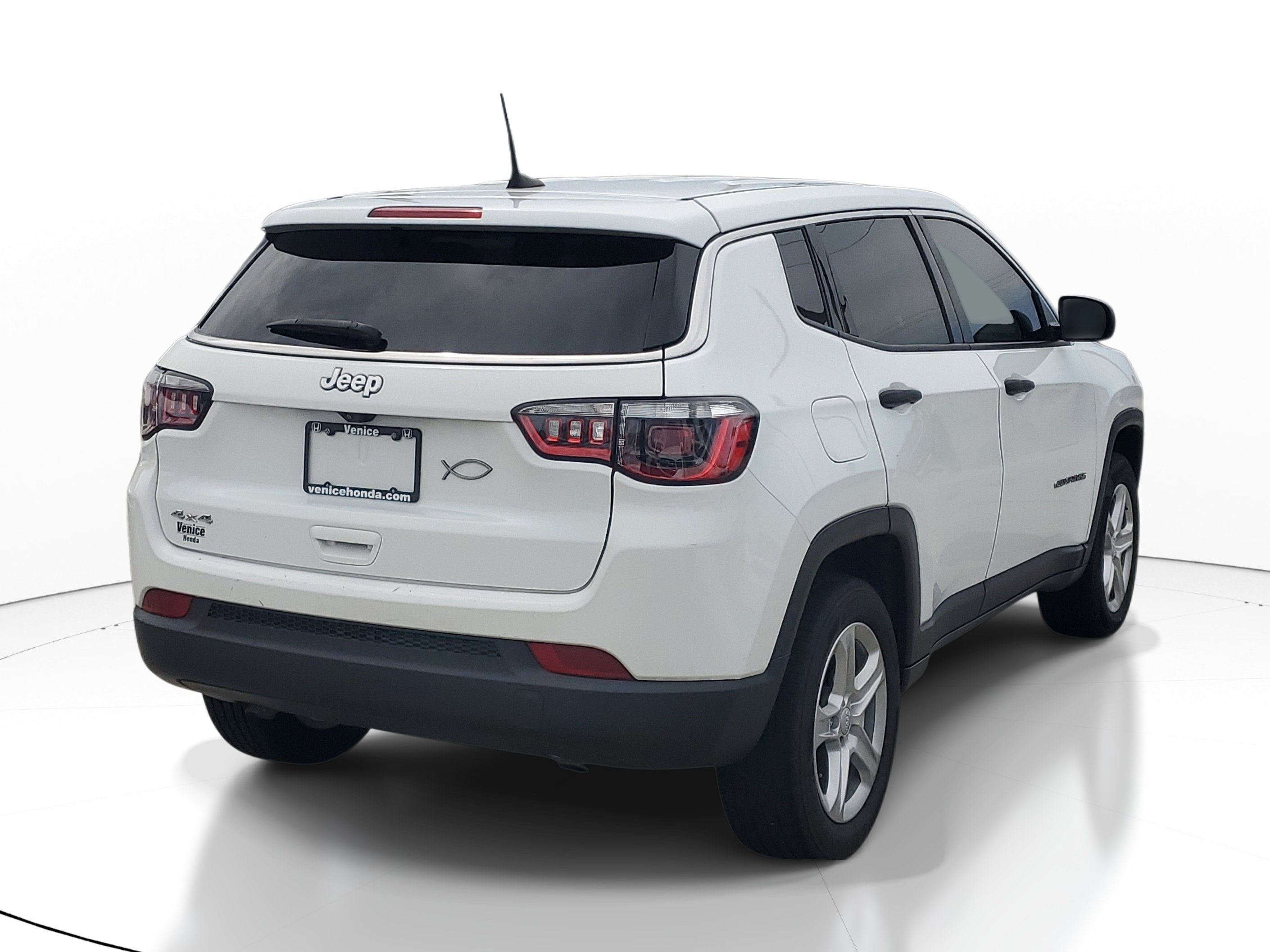 Used 2023 Bright White Clearcoat Jeep Sport image 6