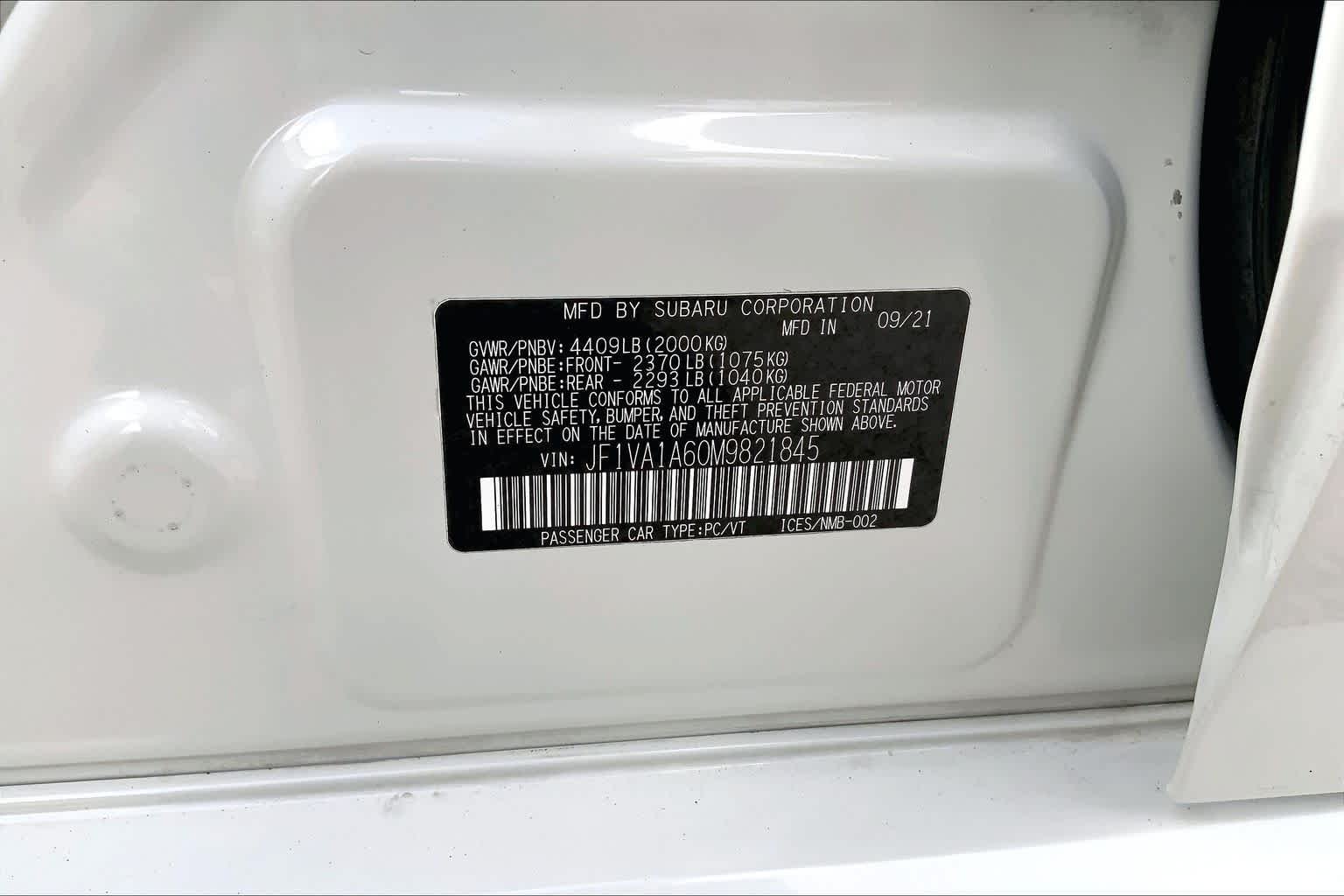 Used 2021 Crystal White Pearl Subaru  image 31
