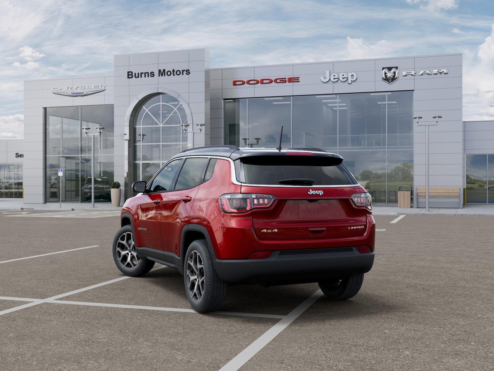 New 2026 Red Hot Pearl-Coat Exterior Paint Jeep Limited image 3