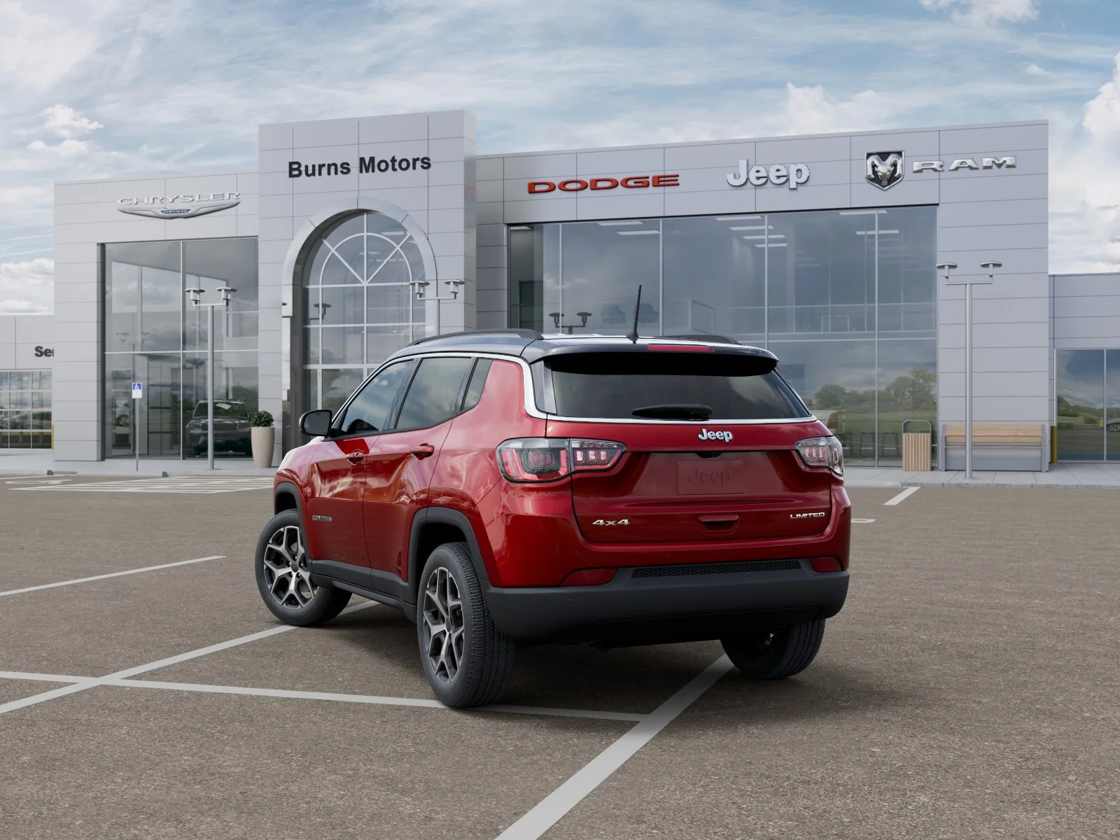 New 2026 Red Hot Pearl-Coat Exterior Paint Jeep Limited image 3