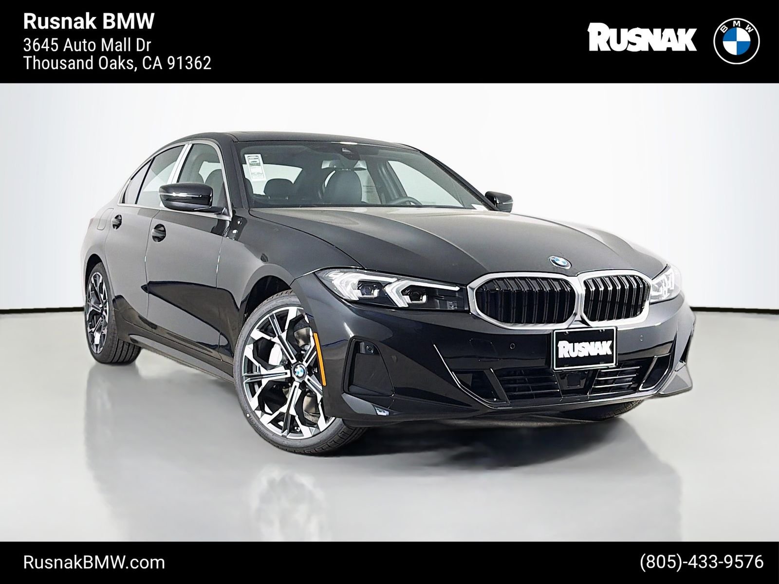 New 2026 Black Sapphire Metallic BMW 330i image 1