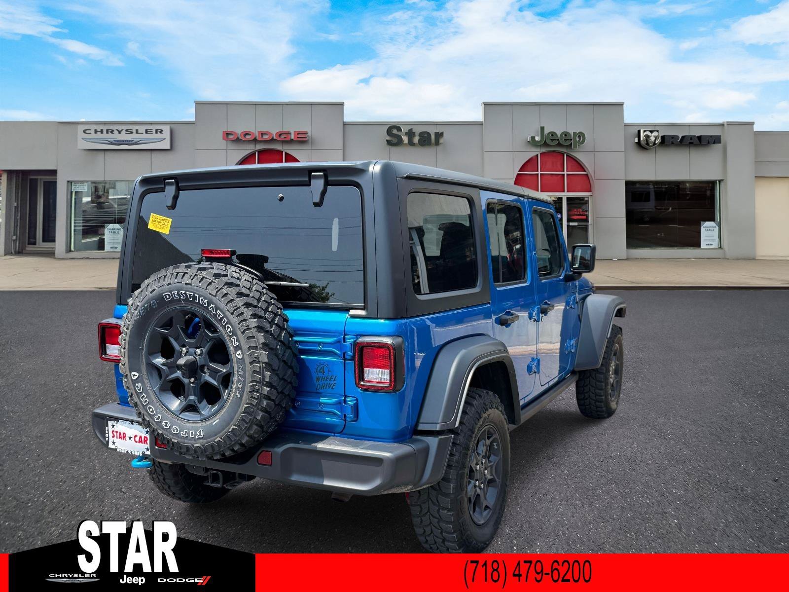 Used 2023 Hydro Blue Pearlcoat Jeep Willys image 6