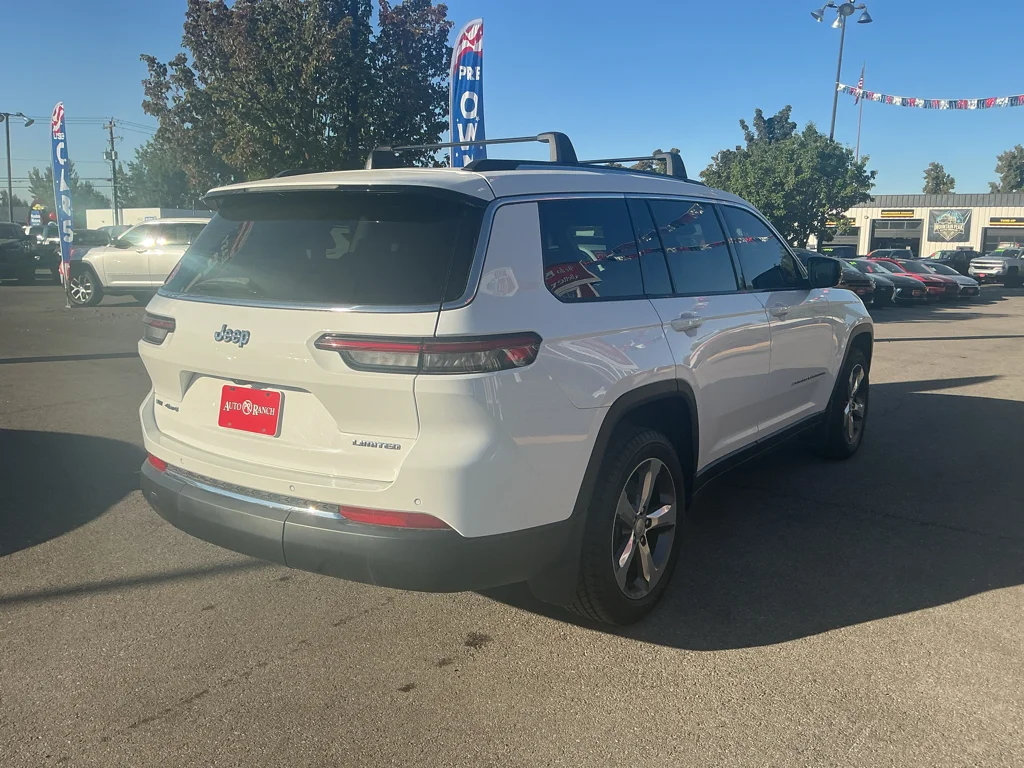 Used 2021 Bright White Clearcoat Jeep Limited image 7