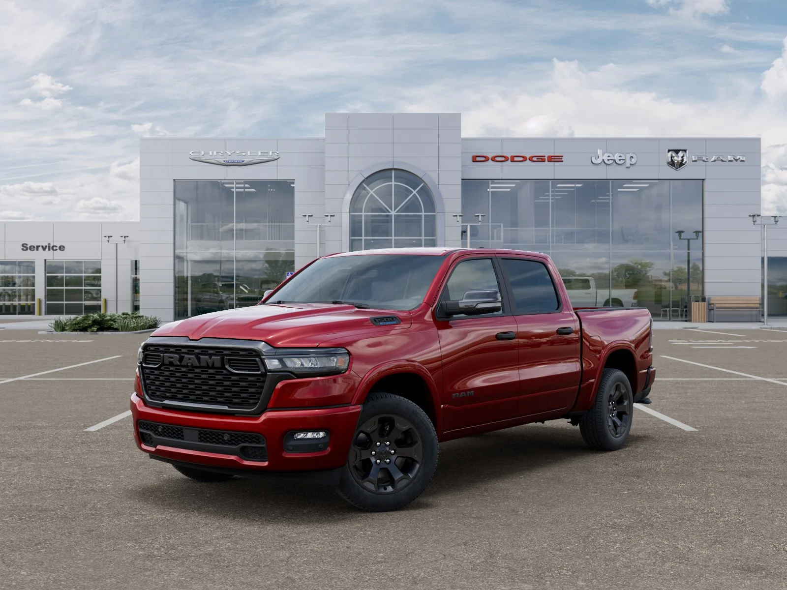 New 2026 Molten Red Pearl-Coat Exterior Paint RAM Big Horn/Lone Star image 27