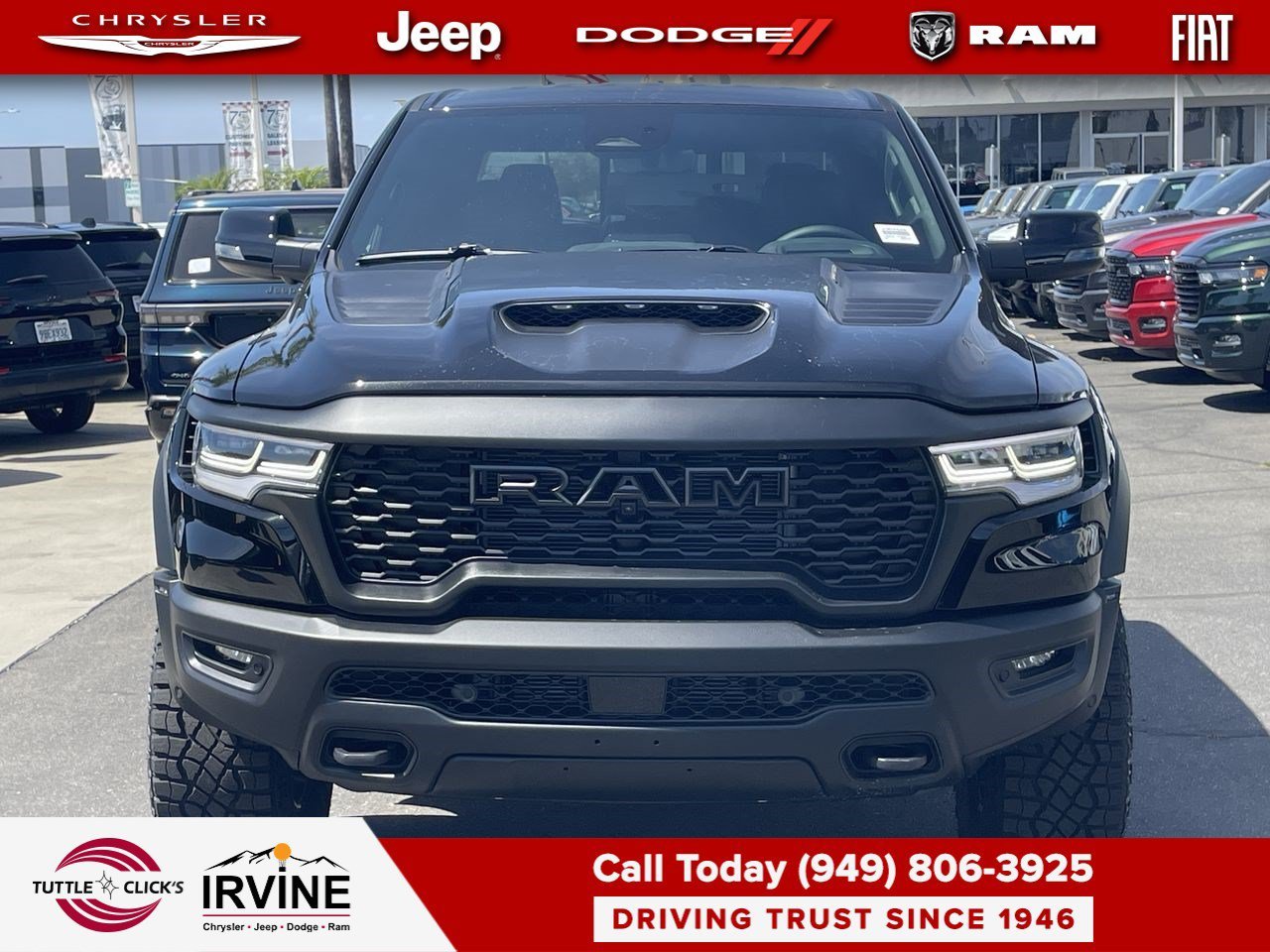 New 2026 Diamond Black Crystal Pearl-Coat Exterior Paint RAM RHO image 2