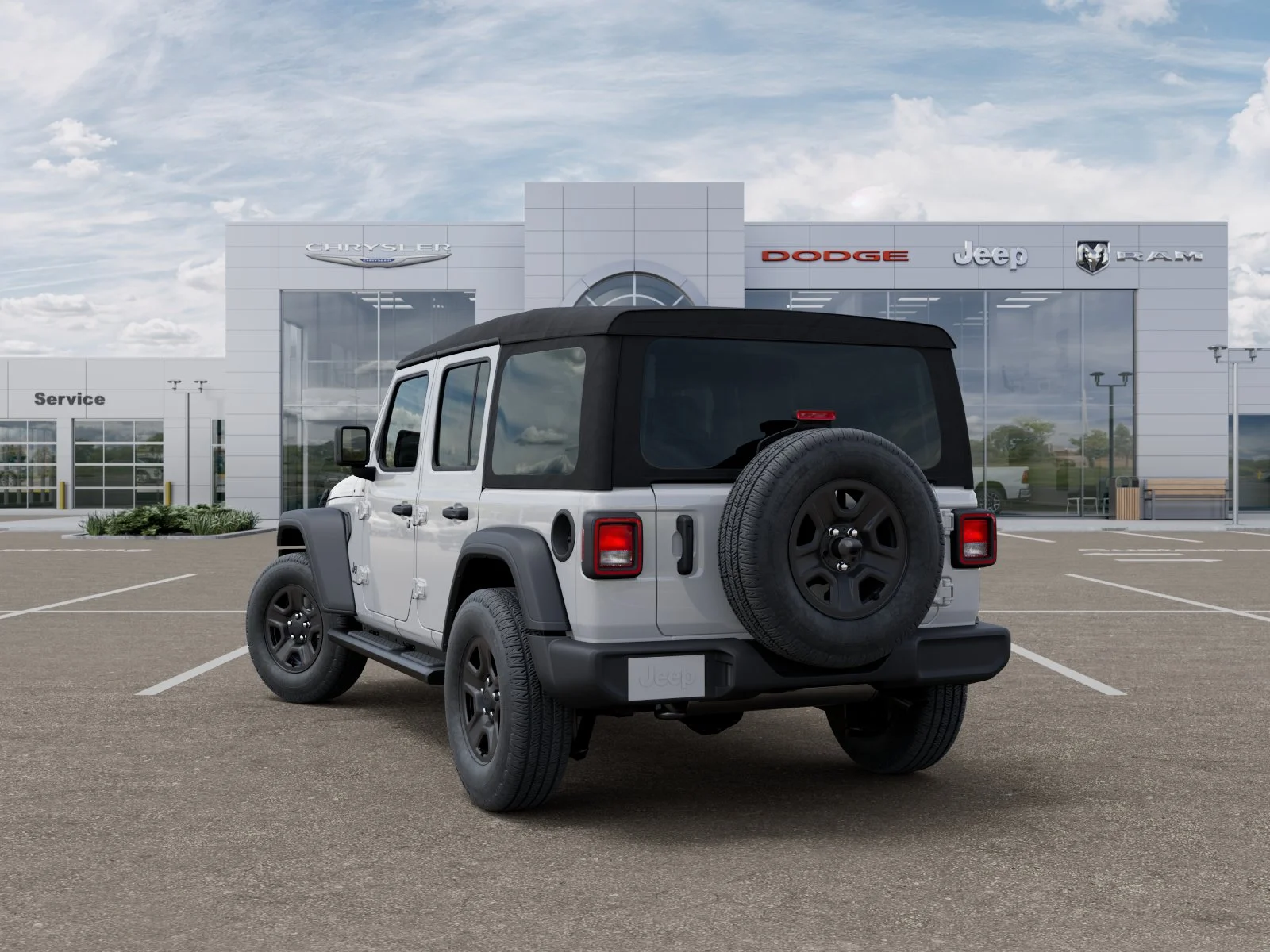 New 2026 Bright White Clear-Coat Exterior Paint Jeep Sport image 30