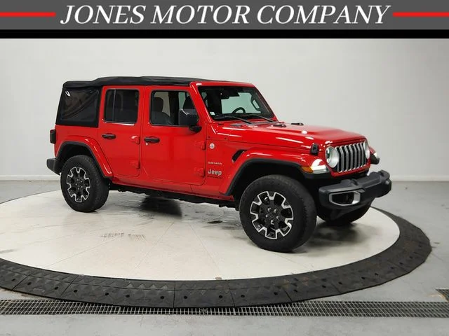 Used 2024 Red Jeep Sahara image 1