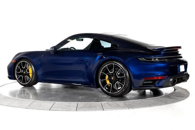 Used 2022 Gentian Blue Metallic Porsche Turbo S image 3