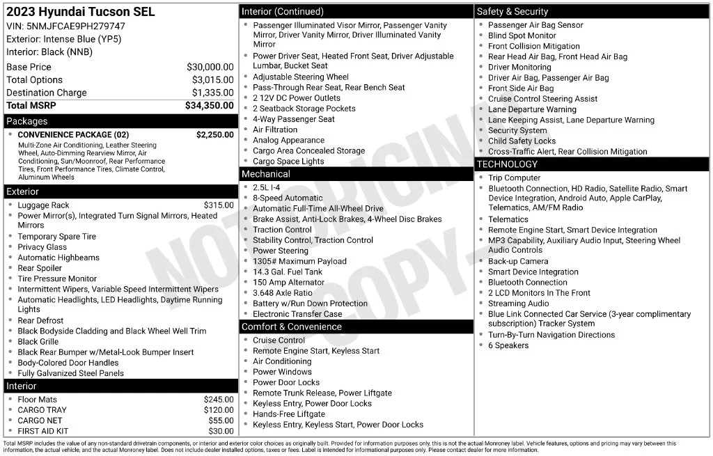 Used 2023 Blue Hyundai SEL image 18