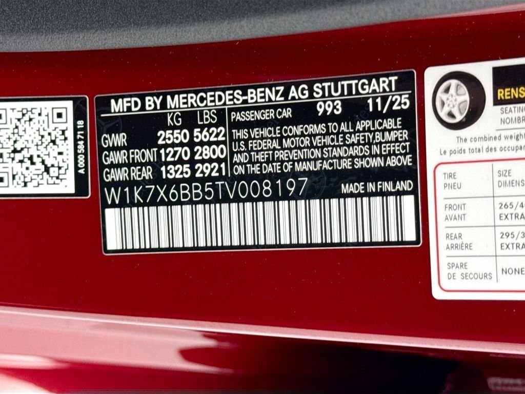 New 2026 MANUFAKTUR Patagonia Red Metallic Mercedes-Benz Base image 34