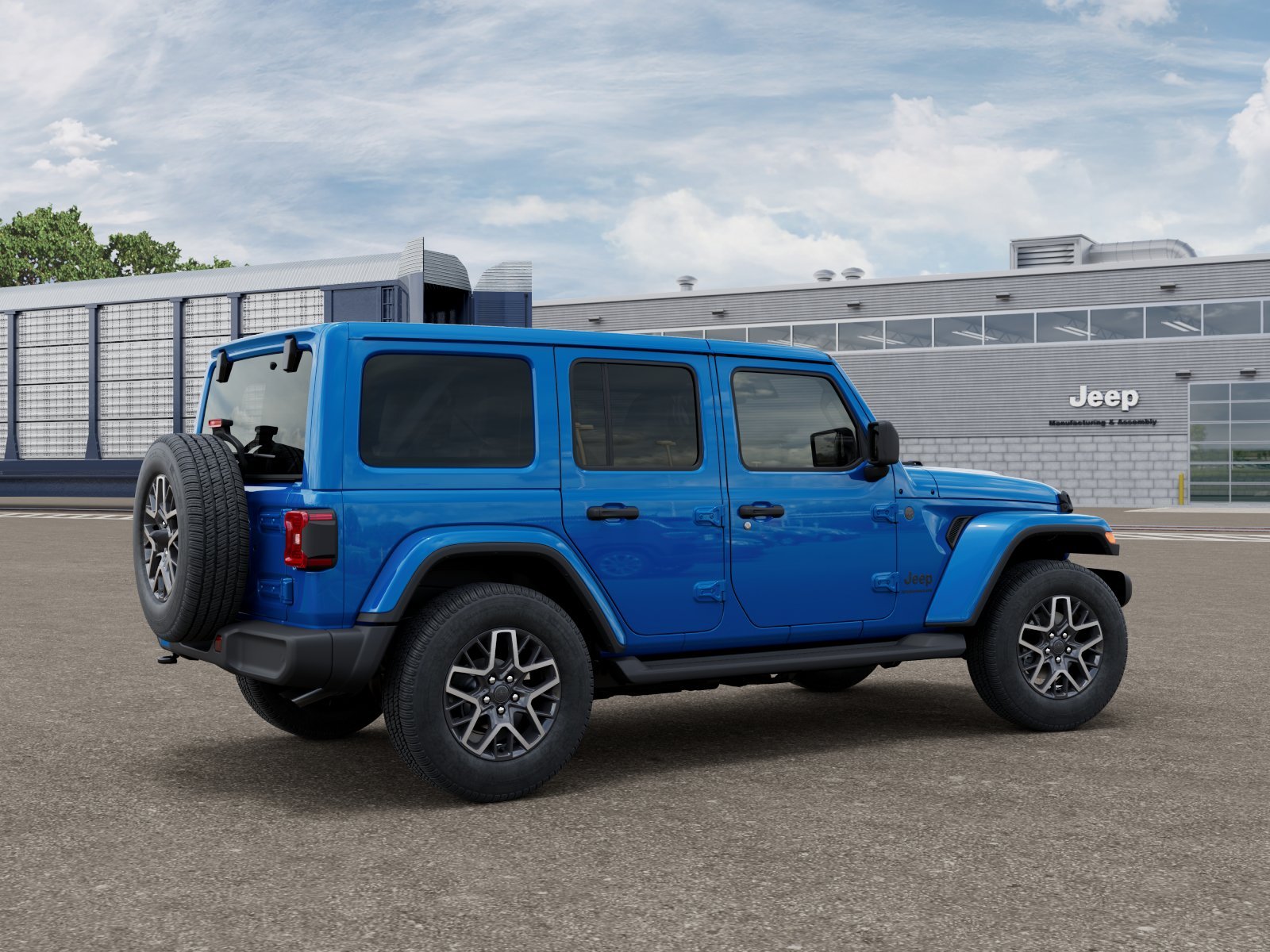New 2027 Hydro Blue Pearl-Coat Paint Jeep Sahara image 2