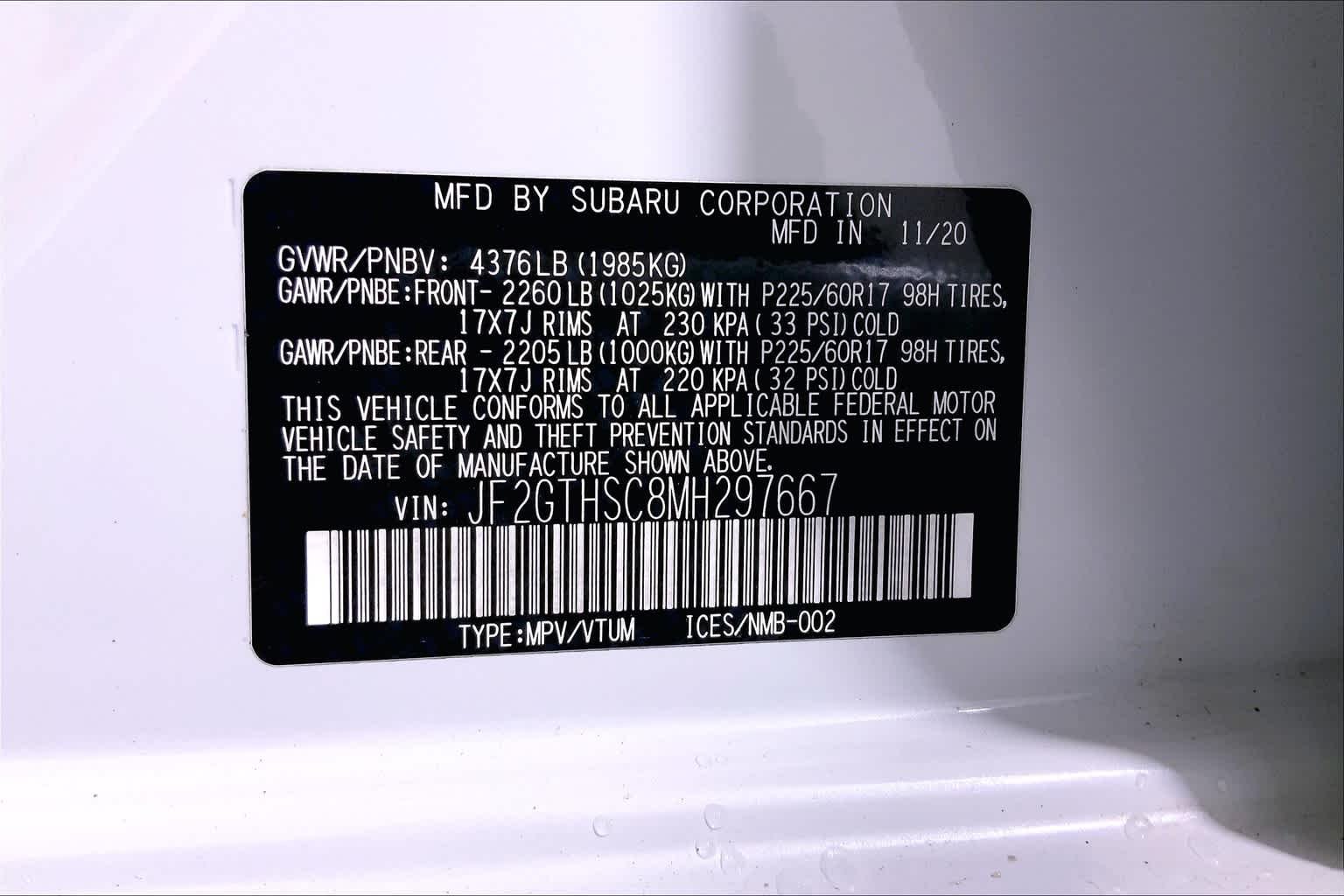 Used 2021 Crystal White Pearl Subaru Sport image 37