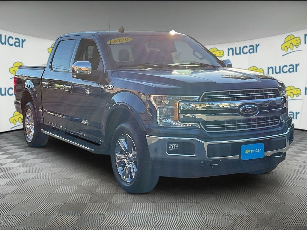 Used 2020 Blue Ford Lariat image 1
